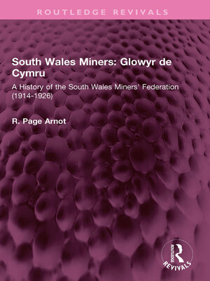 cover image of South Wales Miners
